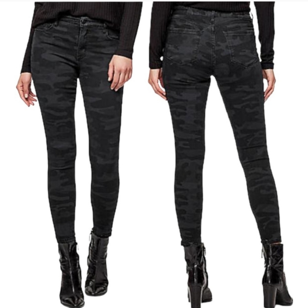 Sanctuary Social Standard Camo Ankle Skinny Jeans 8